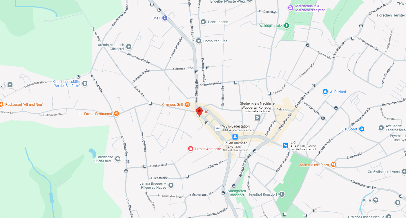 Praxisstandort Claudia Sommer – Marktstraße 10 in Wuppertal-Ronsdorf